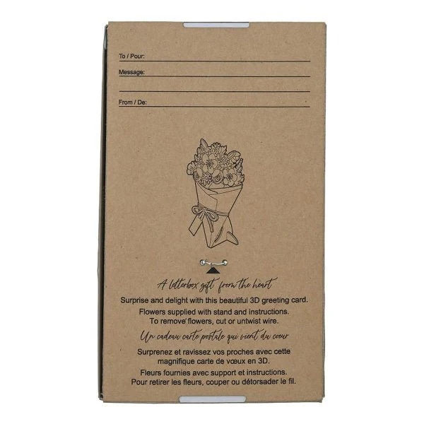 With Love 3D Flower Figurine Card - Image 6